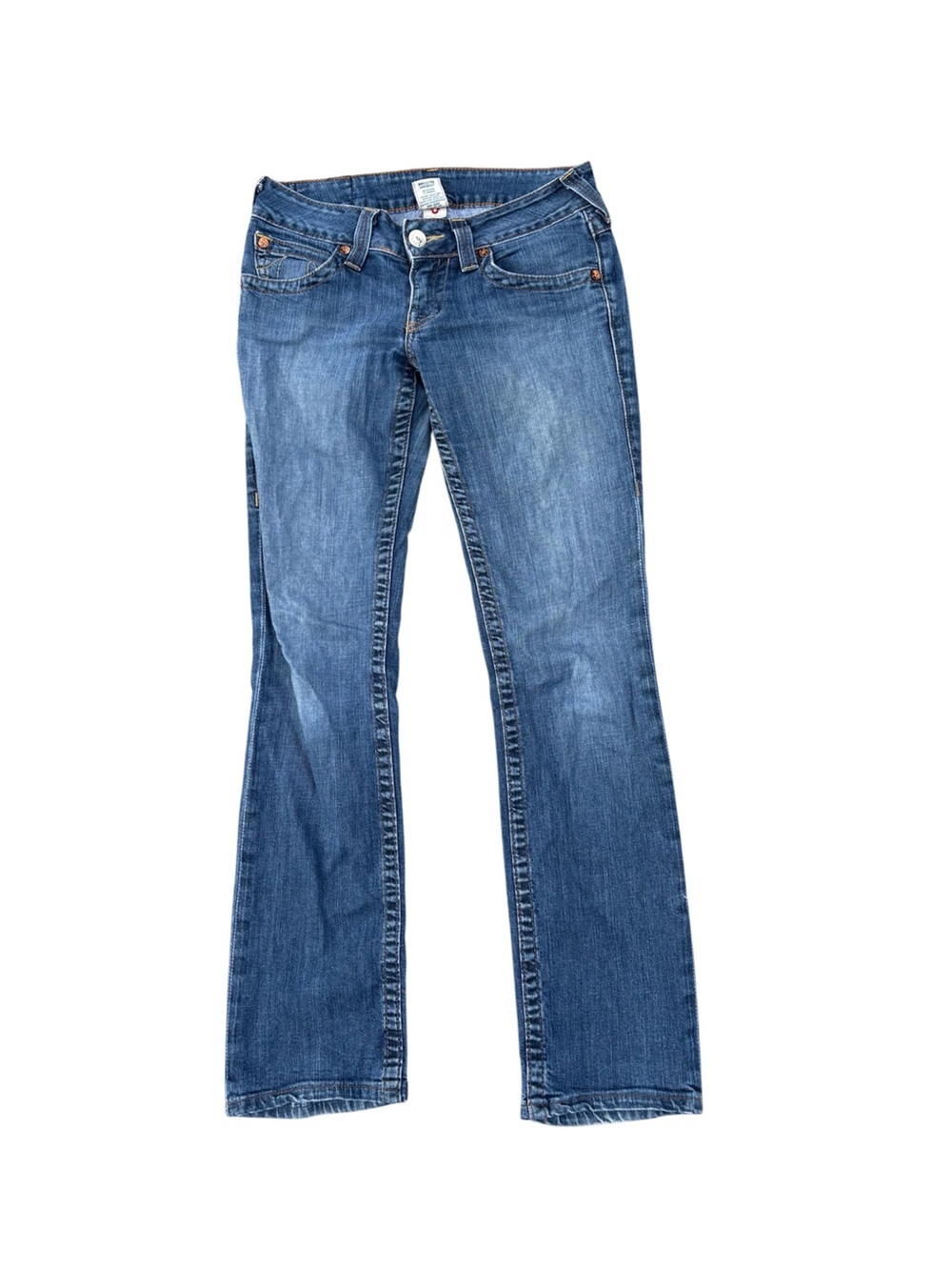 True Religion Y2K Low Rise Bootcut Jeans Horseshoe Flap Pocket